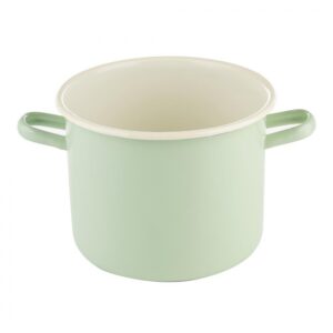 GARNEK EMALIOWANY PROSTY GŁADKI FORTE B/P JASNY ZIELONY 23CM 8L