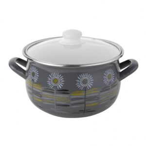 GARNEK EMALIOWANY PYZA BLOSSOM Z/P 22CM 5
