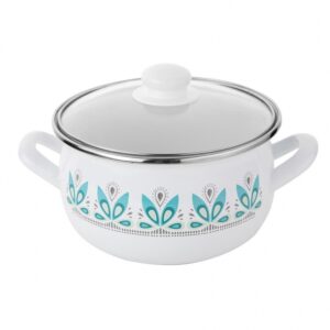GARNEK EMALIOWANY PYZA CAMELLIA Z/P 22CM 5